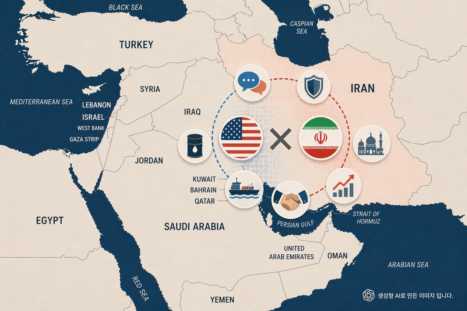 미국-이란 전쟁의 영향과 인천시 대응 현황 관련 대표 이미지입니다.